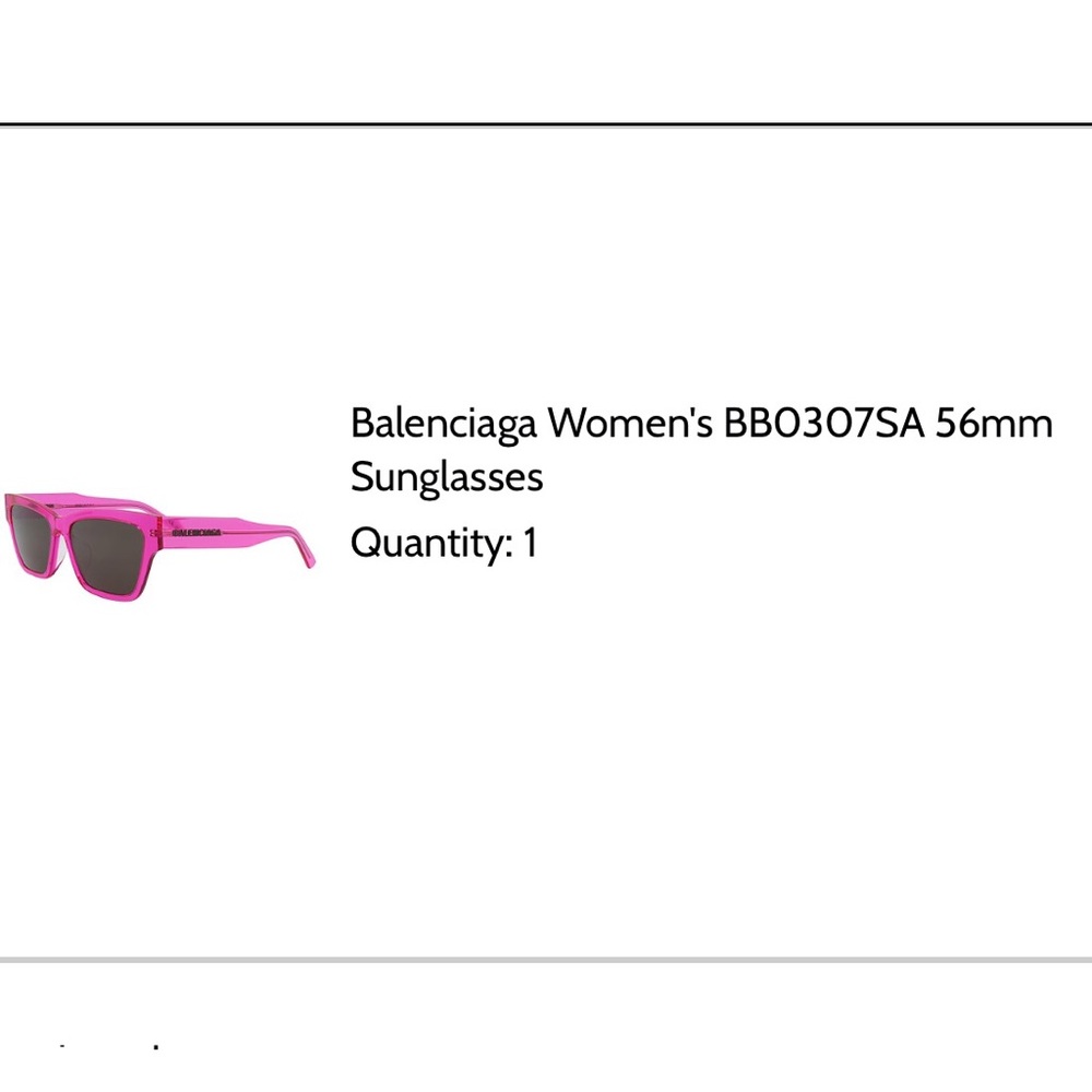 NEW! Balenciaga Hot Pink women’s Sunglasses | unworn - Picture 10 of 10